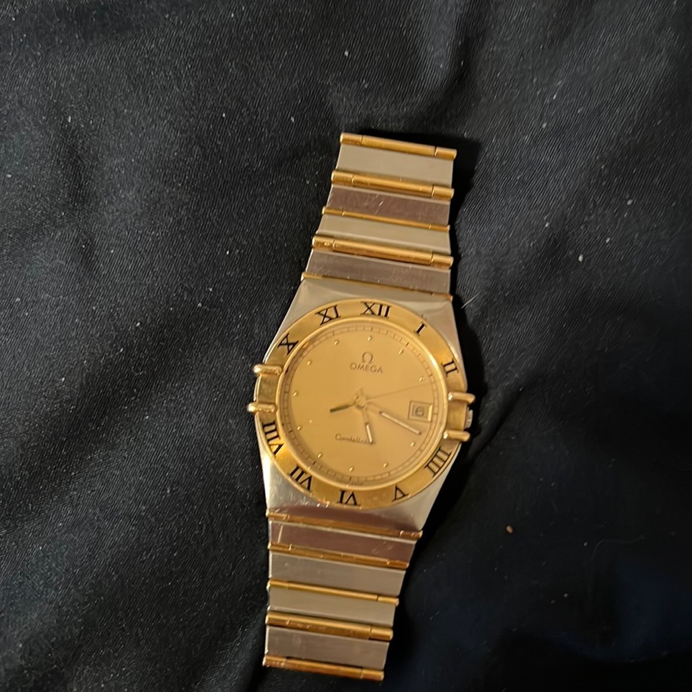 Omega Constellation Ss and 18k gold